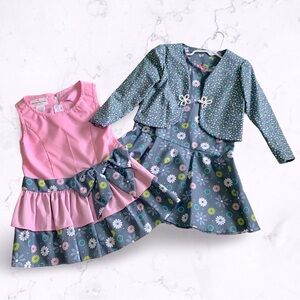 Miss Smarty Pants Two Dress Set Size 3T